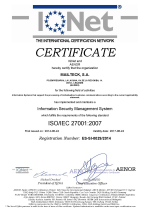 Certificado ISO 27001 iqnet