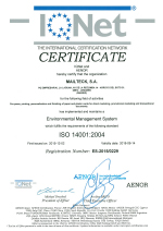 Certificado gestión ambiental ISO 14001 IQNET